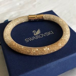 Swarovski stardust gold bracelet